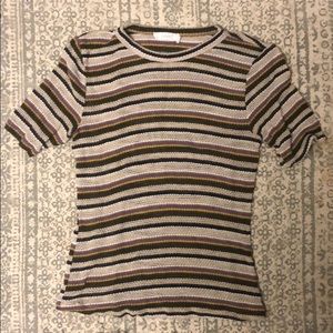Lush striped knit tee vintage